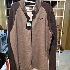 Nike Gray and Black Full-Zip Jacket